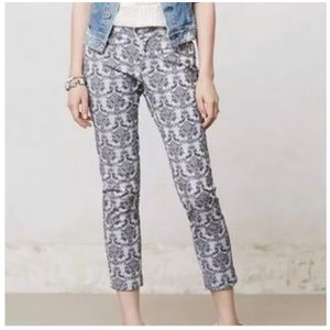Anthropologie Cartonnier Lavender Tapestry Pants, Sz 10